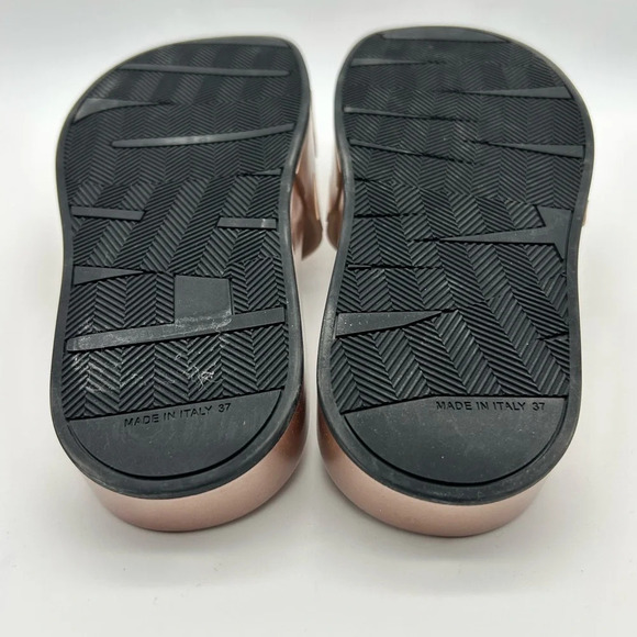 New jimmy Choo Rey slides rose gold size 37 display pair - Picture 7 of 13